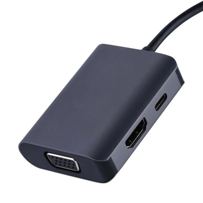 USB концентратор 3 в 1 Type C 4K 60 Гц HDMI VGA C|Адаптеры Type-C| |