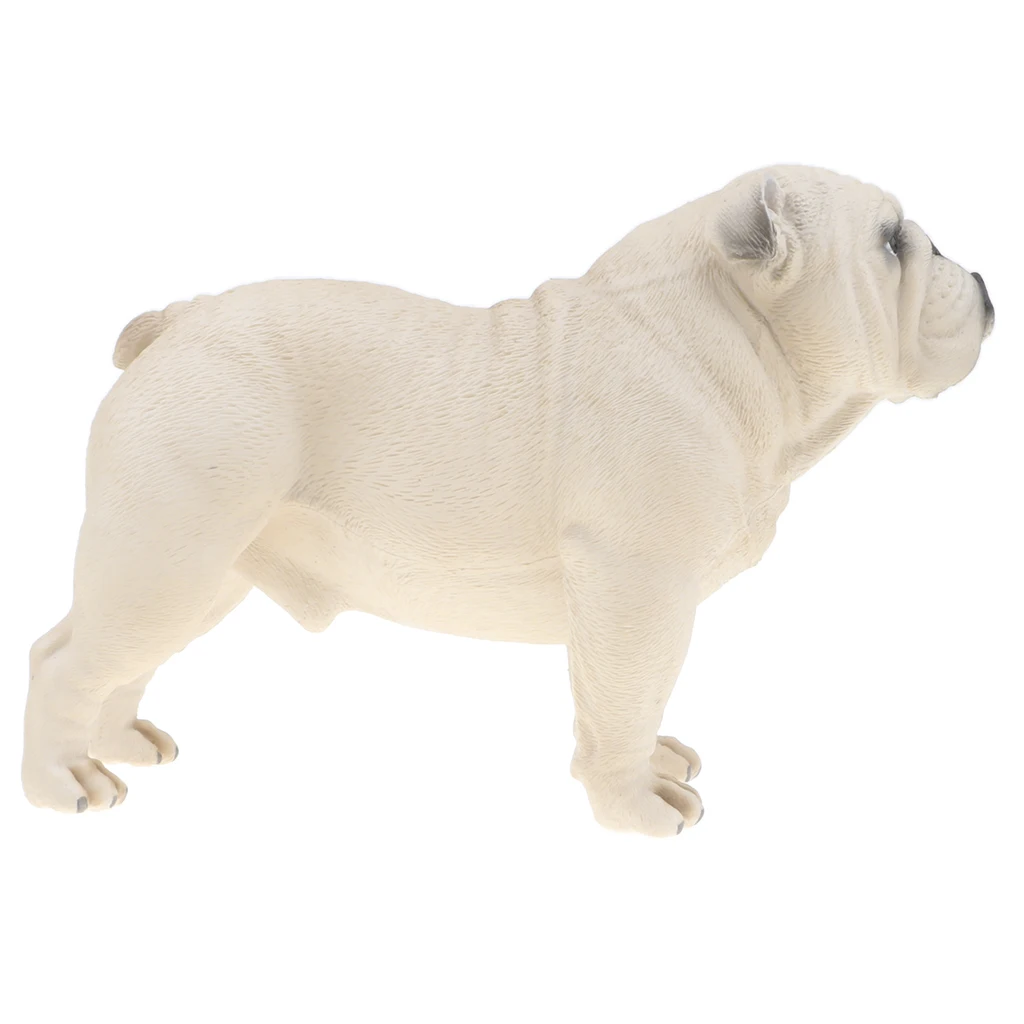Realistic Big Bulldog Animal Puppy Pet Figure Toys Wild Forest Farm Ocean Creatures Action Models Kid Educational Toy Home Decor