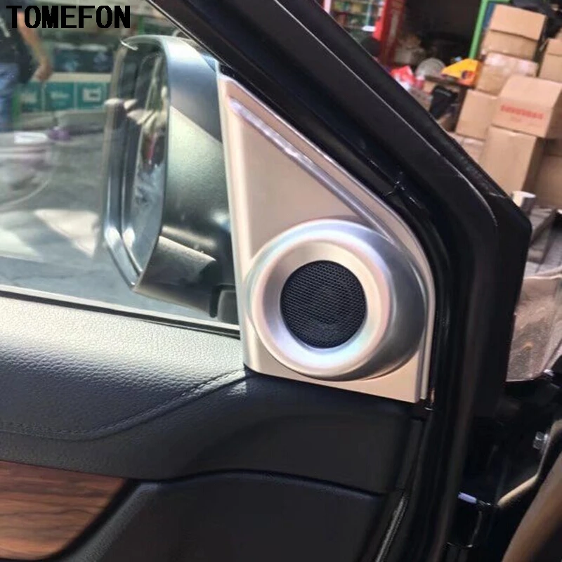 Fit For Honda CR-V CRV 2017 2018 Interior Side Door Speaker A Pillar Cover Trim