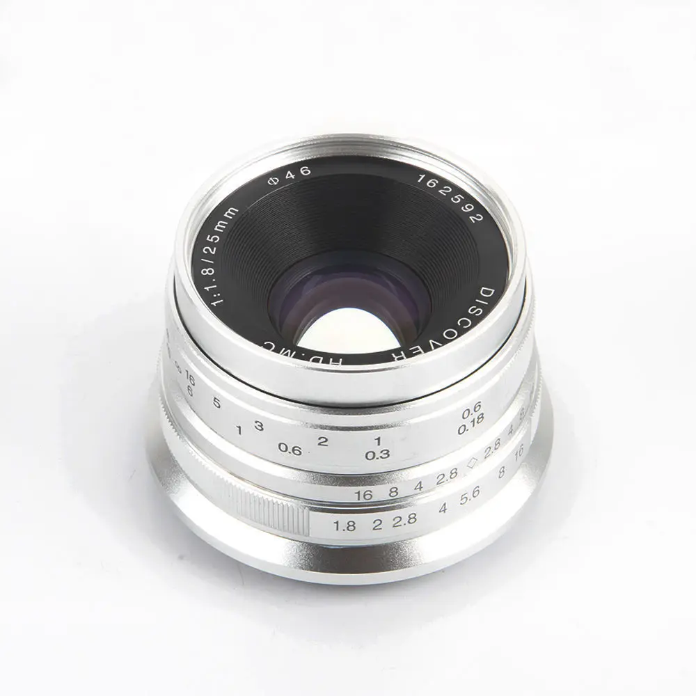 Ручная Фокусирующая линза 25 мм F/1 8 HD MC для камеры Olympus Panasonic M4/3 GX7 GX8 GH5 GH4 GH3 объектив