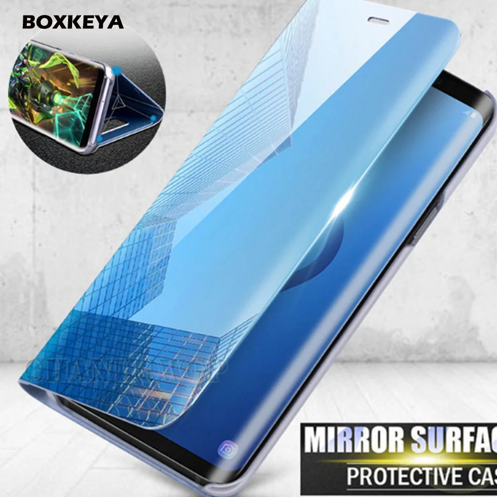 Mirror Smart View Flip Leather Case For Sony Xpeia10plus Clear Cover Xperia XZ XZ3 XZ4 XZ5 Anti-knock Phone Coque Capa | Мобильные