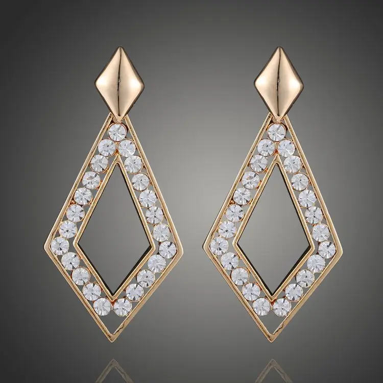 

Sale 2019 new Crystal from Swarovski Earrings for Women Fashion Jewelry Hollow Simple Earrings Fit Party
