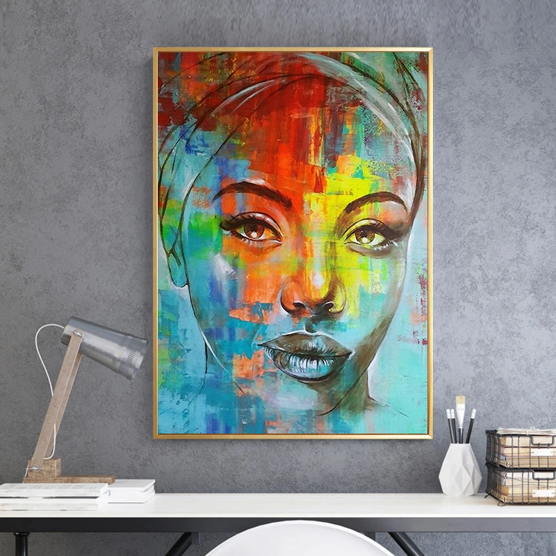 New Modern Abstract Painting Canvas Figure Picture Wall art Portrait Home Decor