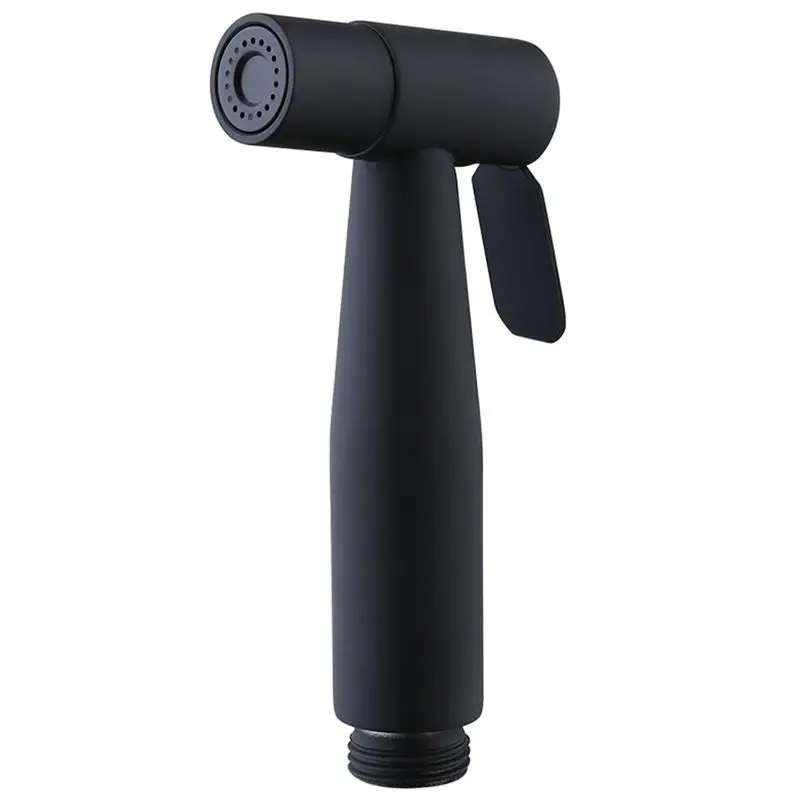 

Nozzle Shower Black Toilet Bidet Hand Sprayer Shower Head Stainless Steel Hygienic Shut Off Sprayer Accessories For Bathroom