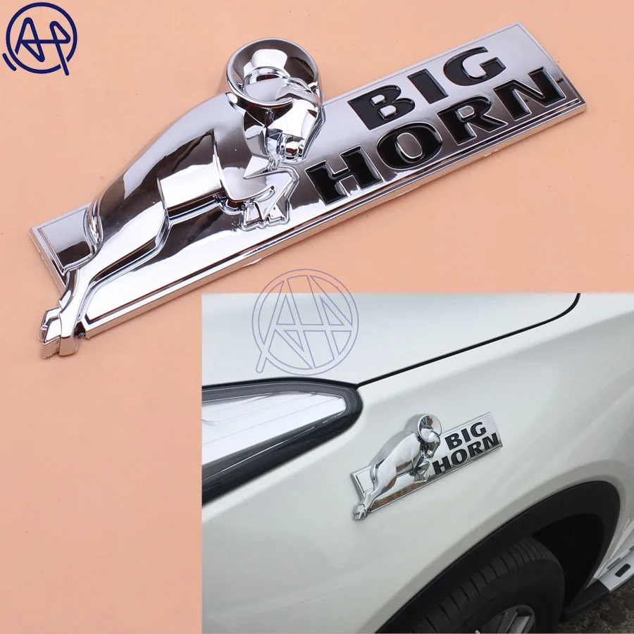 1pcs Univaersal For Dodge Ram 1500 2500 3500 Chrome Big Horn Tailgate