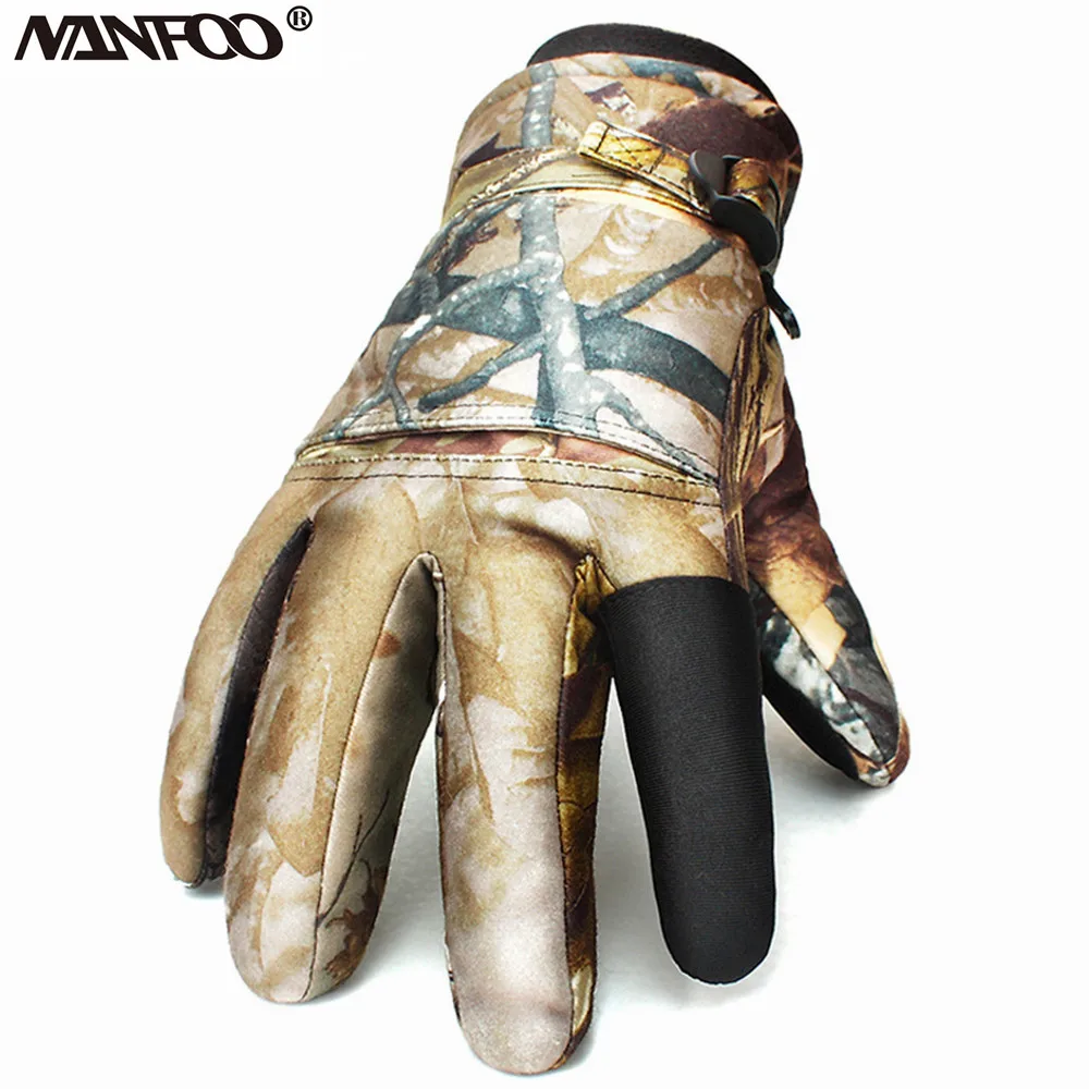 Buy Outdoor Autumn Winter Thicken Camouglage Hunting Gloves ShootingTactical