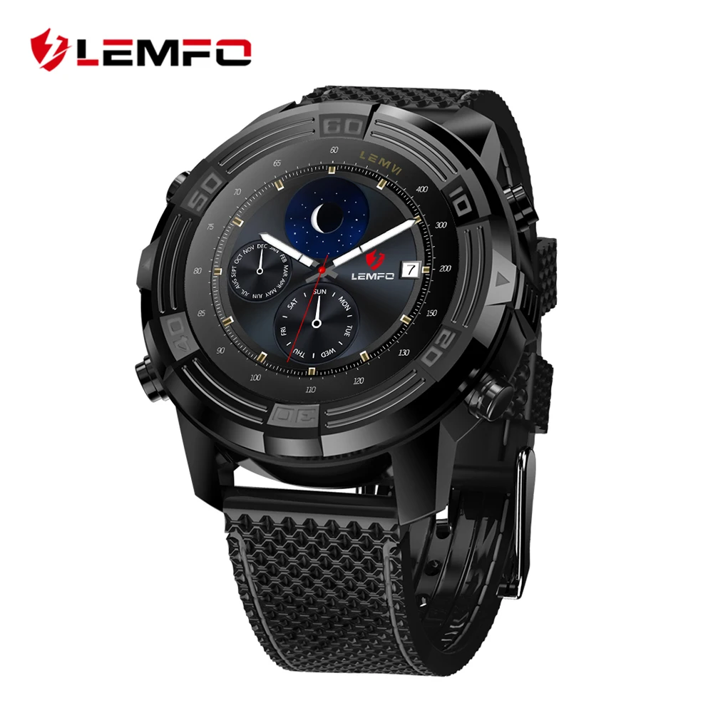 LEMFO LEM6 Android 5 1 Smart Watch Phone Waterproof GPS Tracker 1GB 16GB Smartwatch with Replaceable