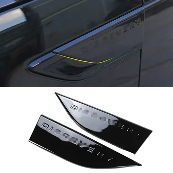 

ABS Gloss Black Wing Fender Air Flow Vent Shark Gills Grille Outlet Vents Cover Sticker For Land Rover Discovery 5
