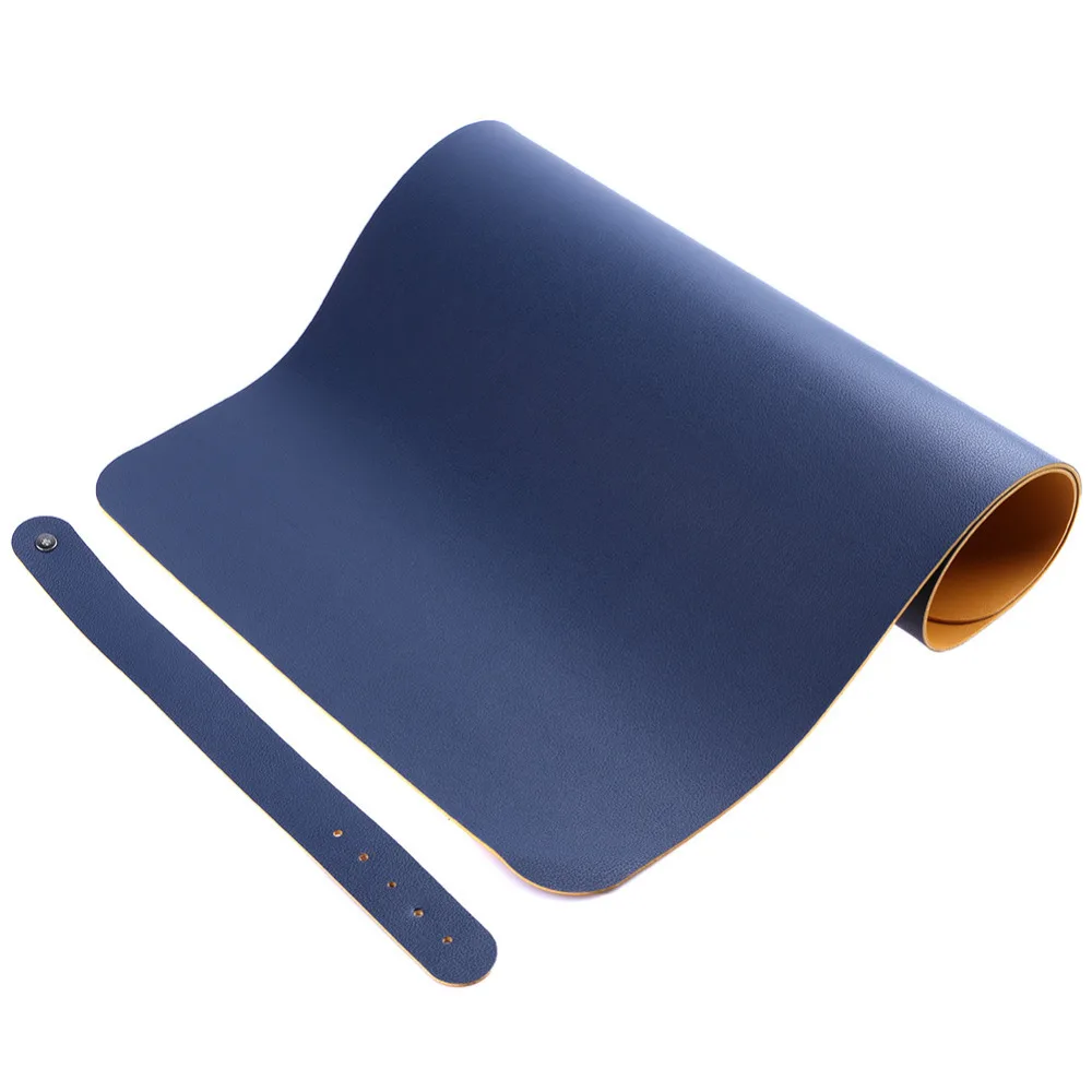 

NEW 600*300mm Blue PU Leather Gaming Mouse Mat Multifunctional Computer Keyboard Desk Pad Mousepad Desk Mat For LOL DOTA Game