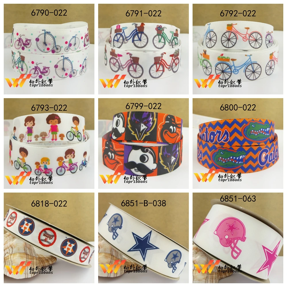 

Free shipping 2018 new arrival 50yards cartoon printed grosgrain ribbons 6790