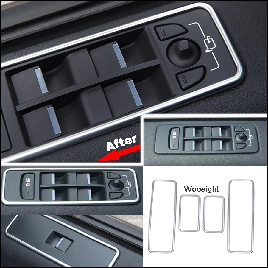 4Pcs Car Interior Door Window Switch Cover Trim For Land Rover Discovery Sport 2015 2016 2017 2018 Styling Accessories (5)