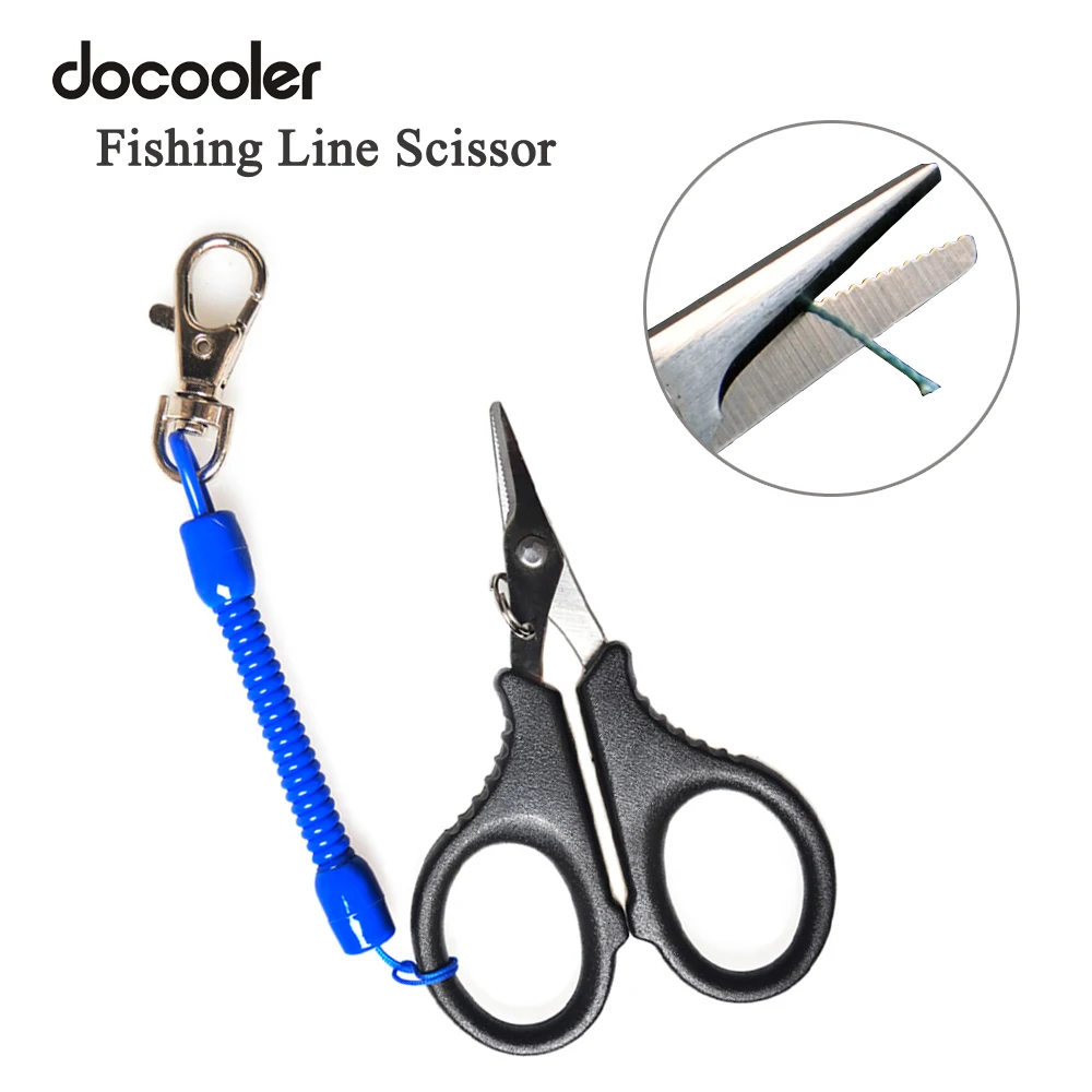 

Lixada 26g Black Small Fishing Scissors Stainless Steel Portable Light weight Line Cutter Cutting Fishing Tool Fishing Tackle