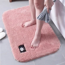 Мягкий пушистый коврик для ванной комнаты, коврик для туалета, Впитывающий Коврик для двери, коврик для ванной комнаты