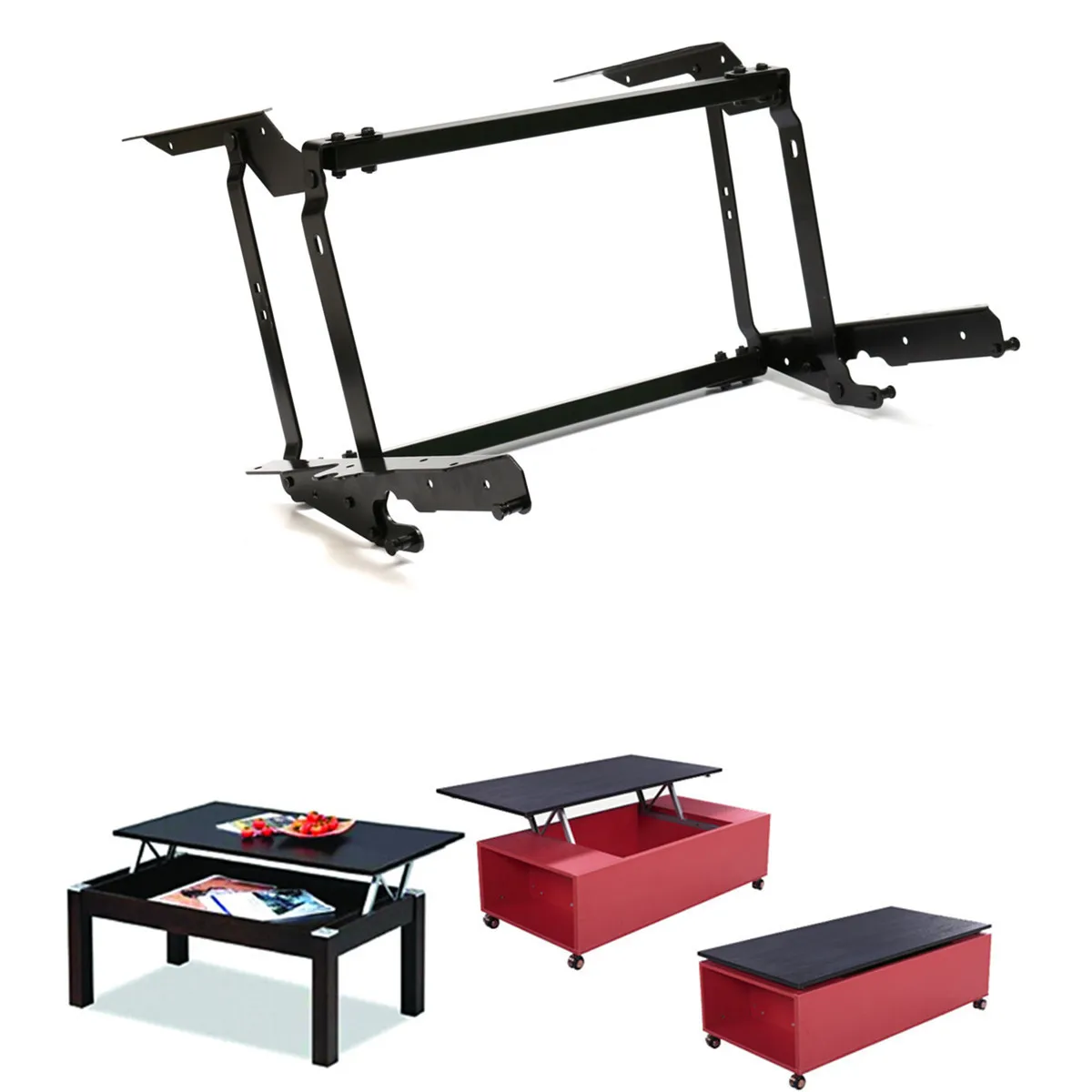 

DIY Lift Up Top Tea Table Coffee Table Lifting Frame Mechanism Spring Hinge Hardware Multi-functional Lift UP Spring Hinge