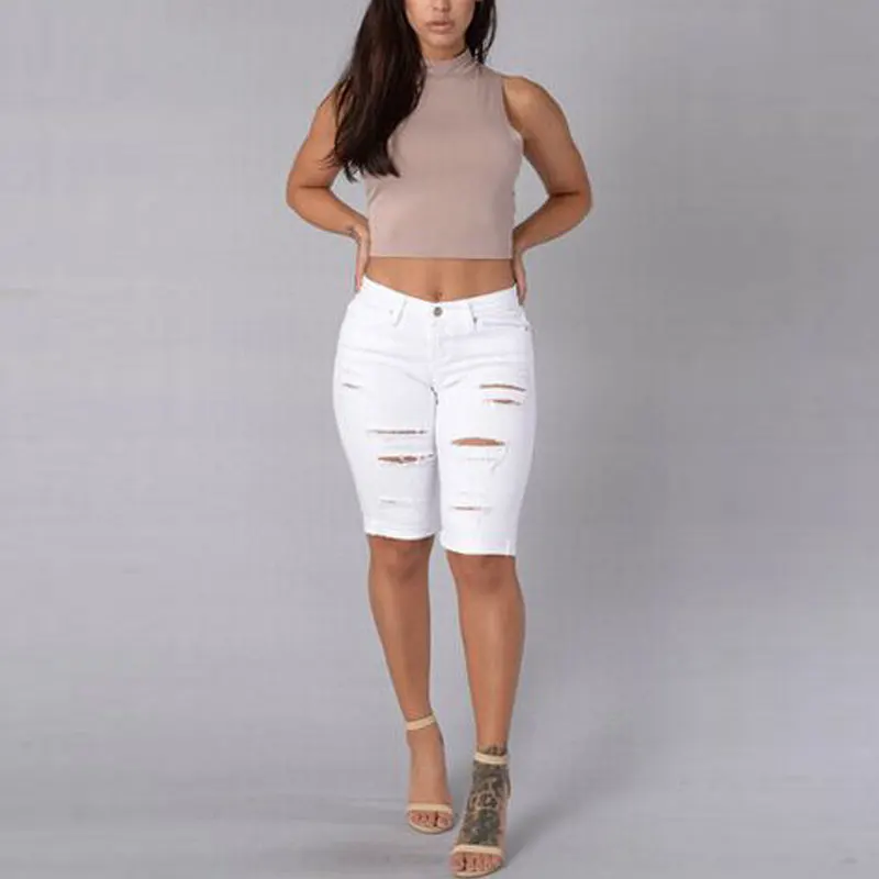 Compra Pantalones cortos hasta la rodilla para las mujeres