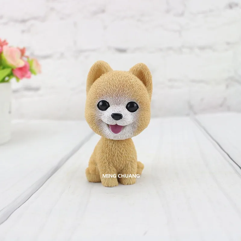 Cute-Puppy-Statue-Simulation-Animal-Poodle-French-Bulldog-Pomeranian-Shiba-Inu-welsh-corgi-pembroke-Shake-the (2)