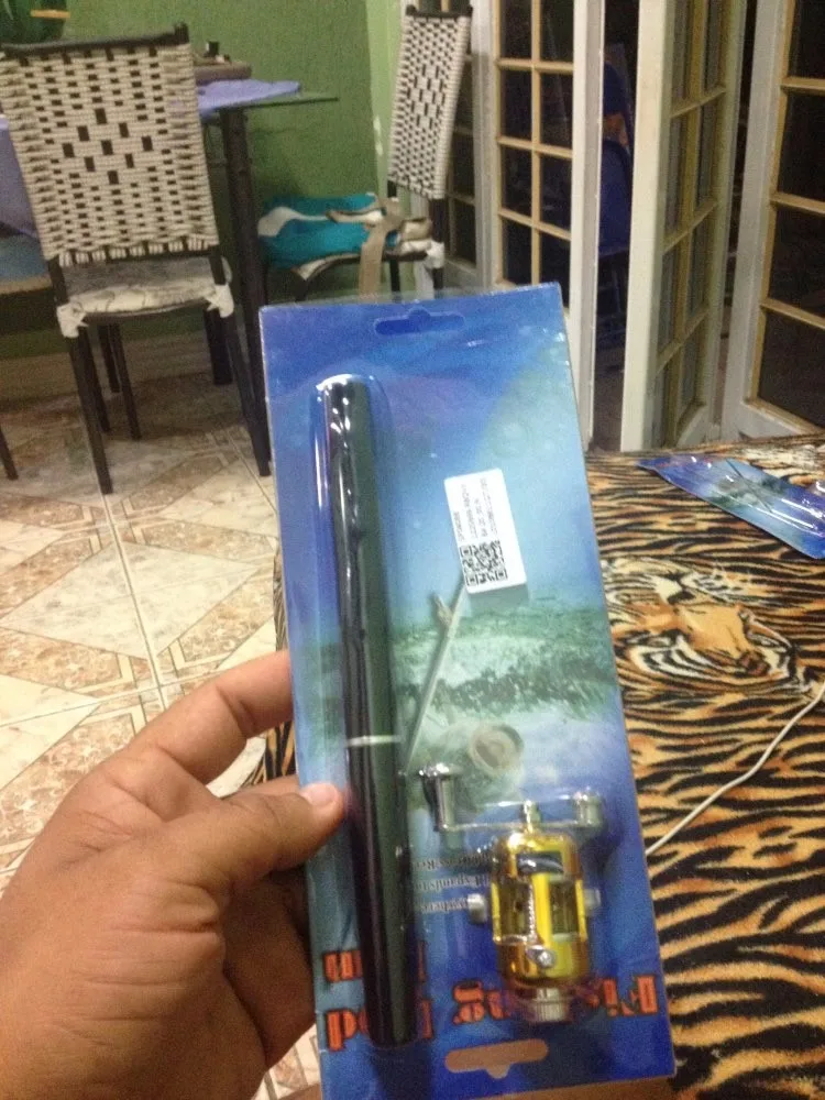 Портативная карманная телескопическая мини-Удочка в форме ручки, складная удочка с катушкой, колесо, Лидер продаж