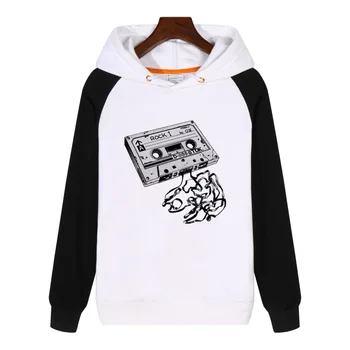 

Retro tape Hoodies men women Sweatshirt winter Streetwear Hip hop Hoody Tracksuit Sportswear GA422