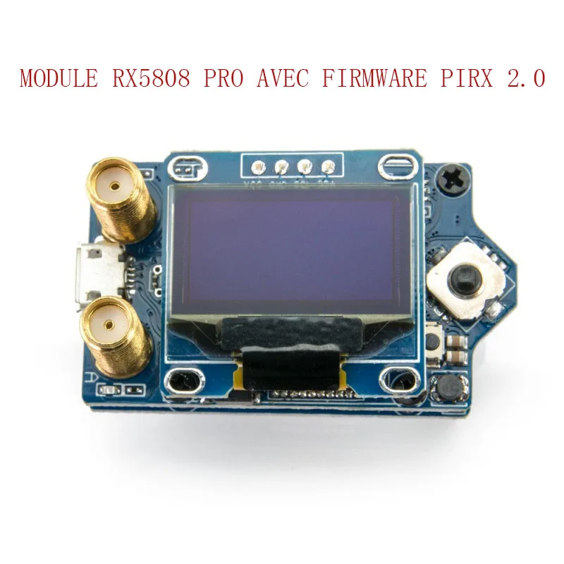 

New MODULE RX5808 PRO AVEC FIRMWARE PIRX 2.0 5.8G OSD Diversity Receiver ForFatshark Video Goggles Glasses Racer Quadcopter DIY