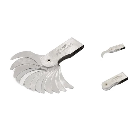 

New R25-50mm External Internal Measure Metal Radius Gauge Silver