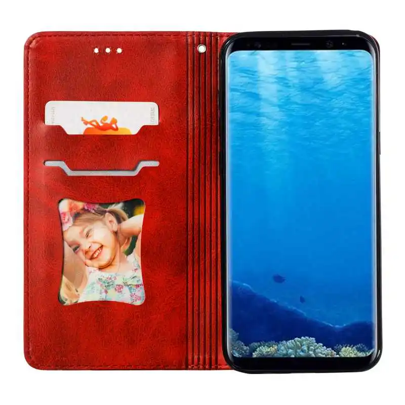 Чехол на молнии для Samsung Galaxy S8 Plus, чехол из искусственной кожи, Магнитный Флип Бумажник, чехол для Samsung S8 Plus S8Plus, чехол для телефона