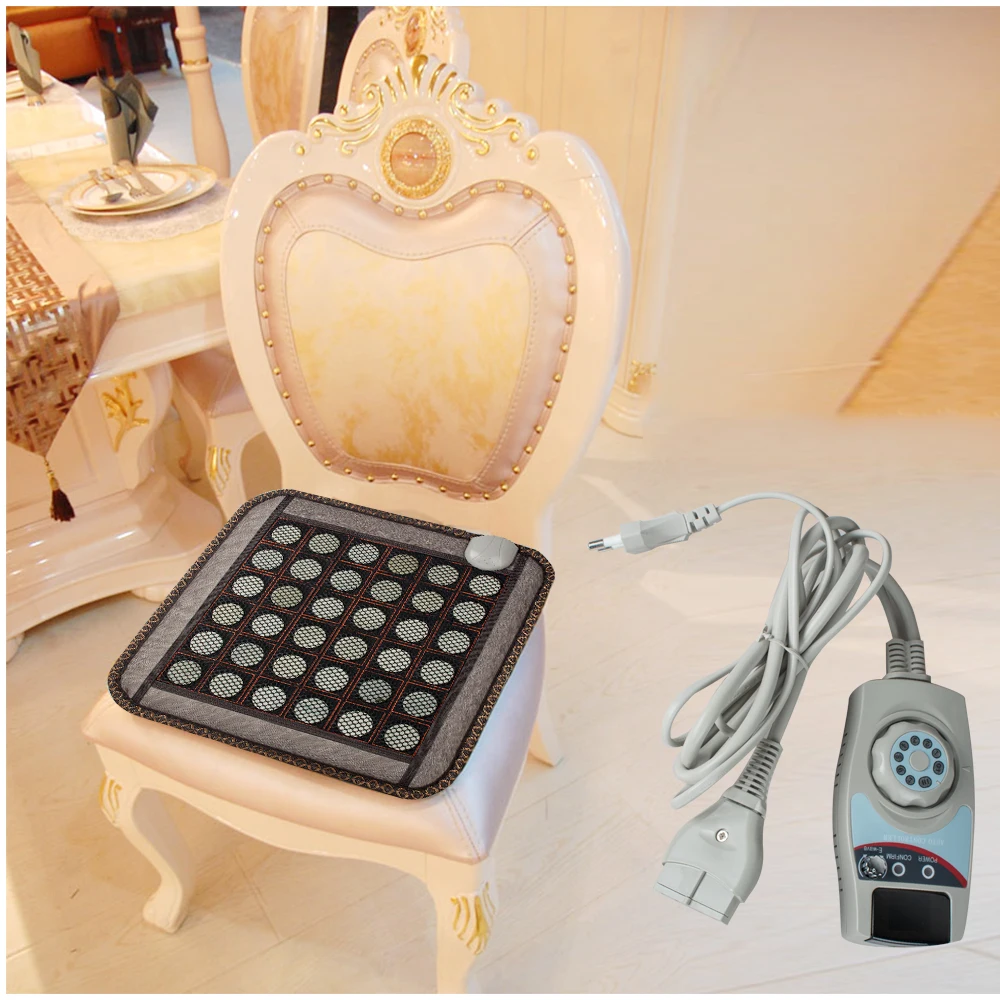 (220V)NEW Natural Jade Germanium Tourmaline Stones Infrared Heating Mat