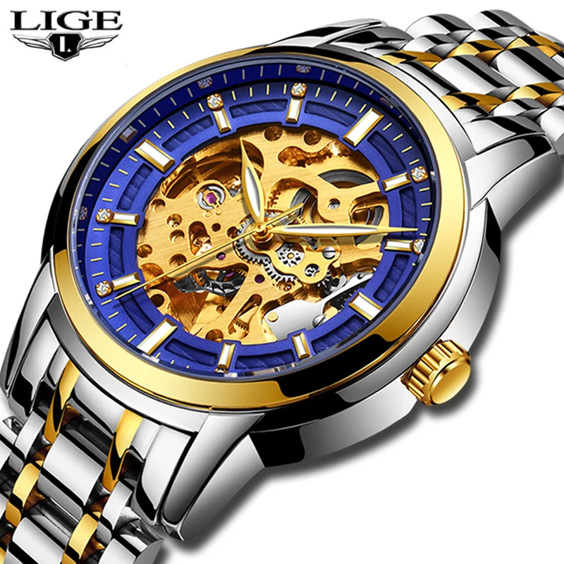 

Men Watches LIGE Top Brand Luxury Men's Fashion Business Watch Men Stainless Steel Waterproof Watch Gift Clock Relogio Masculino