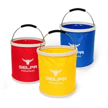 Foldable Water Bucket 11L Car Wash Camping Fishing Cleaning Foldable Bucket Products Retractable Water Bags