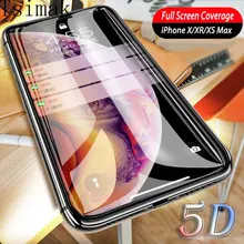 Tsimak 5D полное покрытие из закаленного стекла для iPhone XS Max Защитная пленка для экрана iPhone 6 6 S 7 8 Plus X XR стекло
