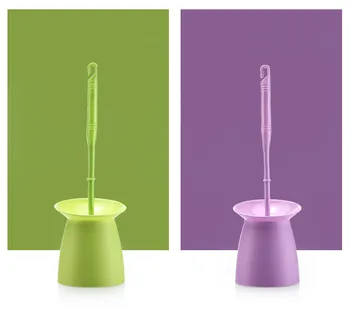

1PC ABS Plastic Toilet Brush Bathroom Cleaning Tool Holder With Base Toilet Brush Home Cleaner OK 0186