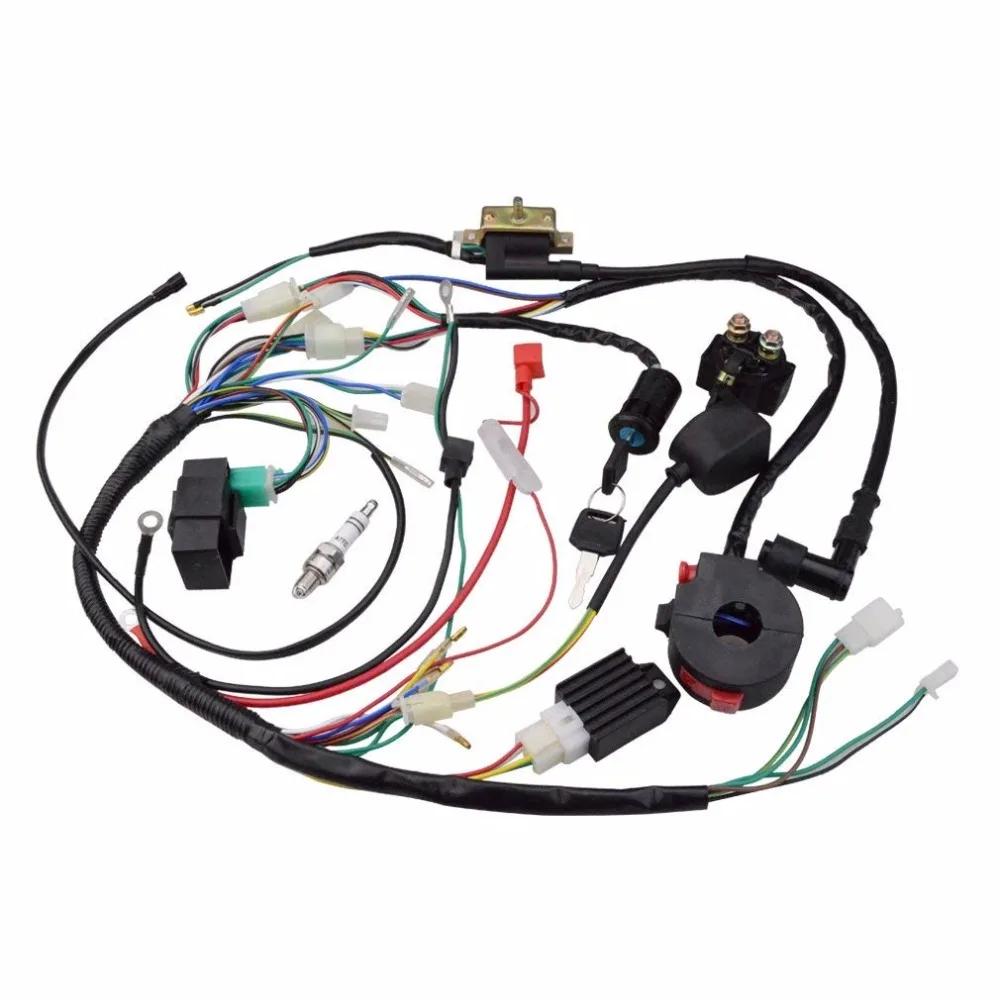 Ignition Rebuild Kit Wiring Harness for 50cc 90cc 110cc ... wiring harness for chinese atv 