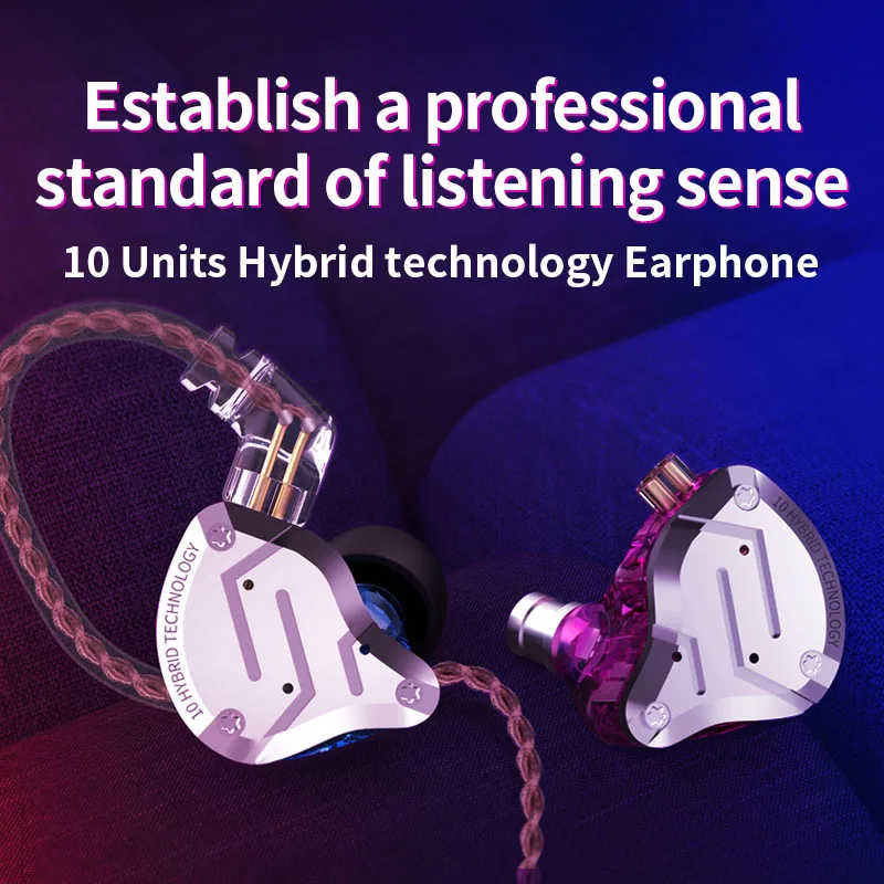 

ZS10 pro Earphones Moving-iron In-Ear Line Control Universal Earphones XXM8