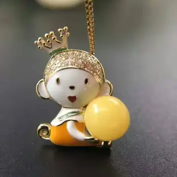 

Exquisite natural beeswax adorable little prince Pendant