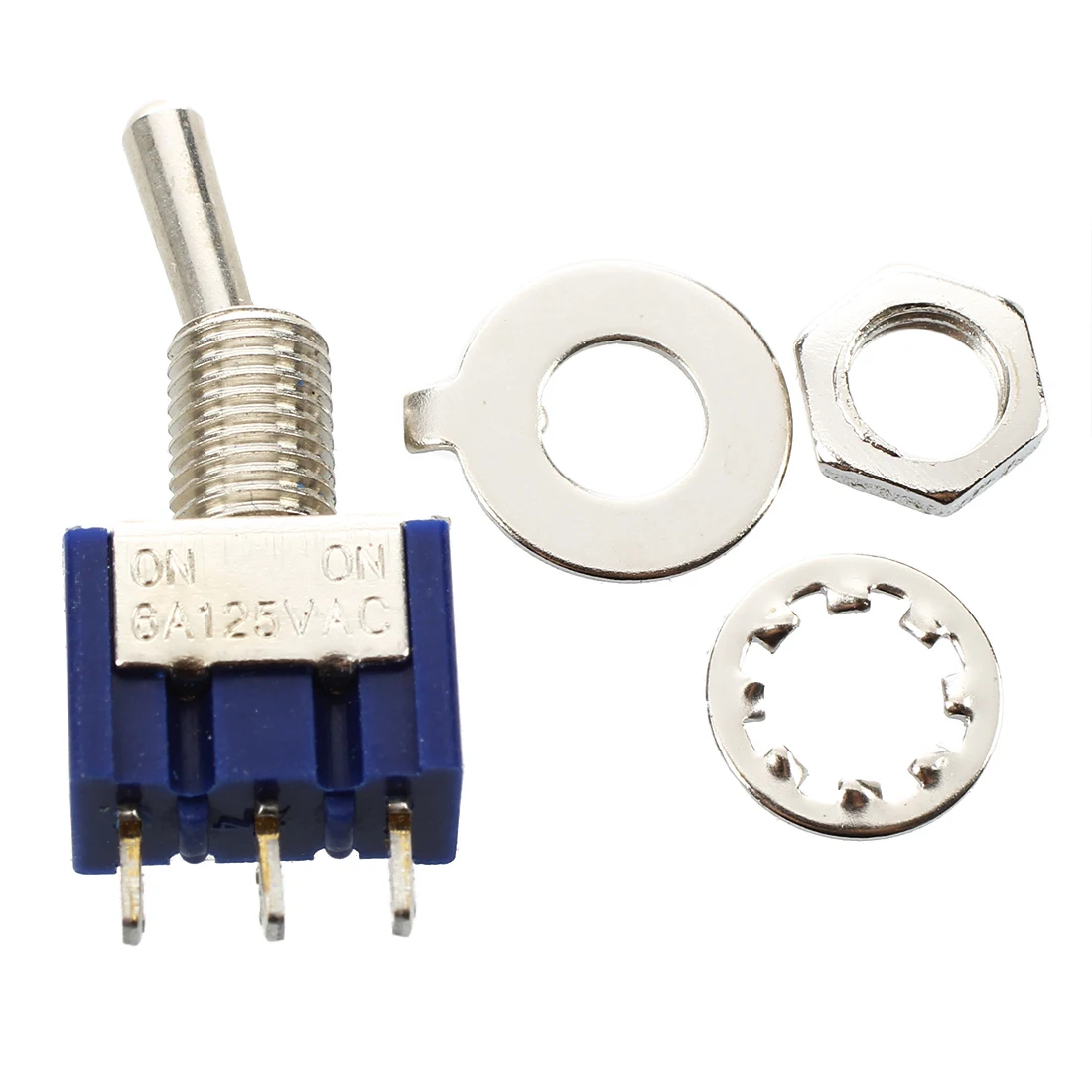 

25x On-off Toggle Switch Spst Mts-101 6mm 1/4 Sub Miniature on Off B12