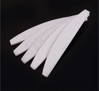 

Nail File Buffer Washable Shaped Nail File Professional Manicure Tool Sandpaper Half Moon Design / by DHL 2000pcs