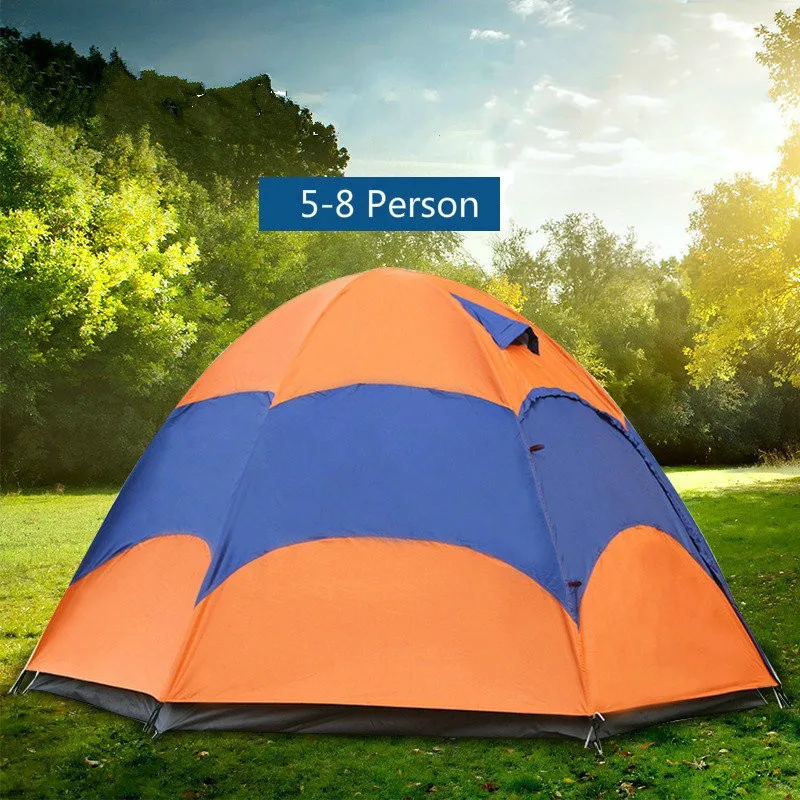 

Mongolian Yurt Tent Fishing Mosquito Net Picnic Family Outdoor Camp Summer Beach Camping Tent 5 Person Waterproof