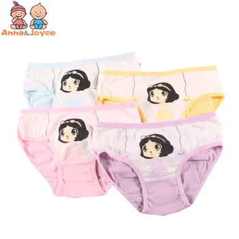 

4 Pcs/lot New Cotton Children Panties Girls Briefs Female Child Underwear Baby Girl Panties Children Suit 2-10 Years