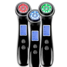 Фотонный светодиодный радиочастотный массажер для лица, EMS, электропрация, лифтинг для лица, удаление морщин, устройство для подтягивания кожи