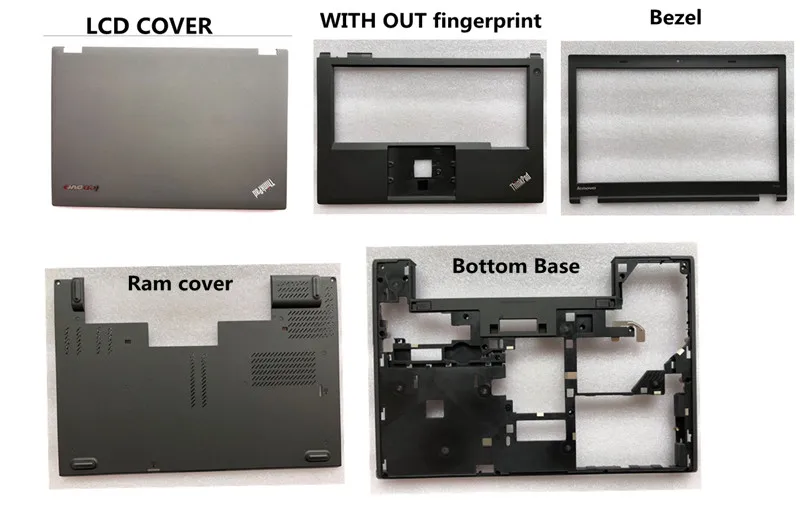 New FOR Lenovo Thinkpad T440P LCD Cover Keyboard Bezel Palmrest Bottom Base Case Ram cover Combo shell