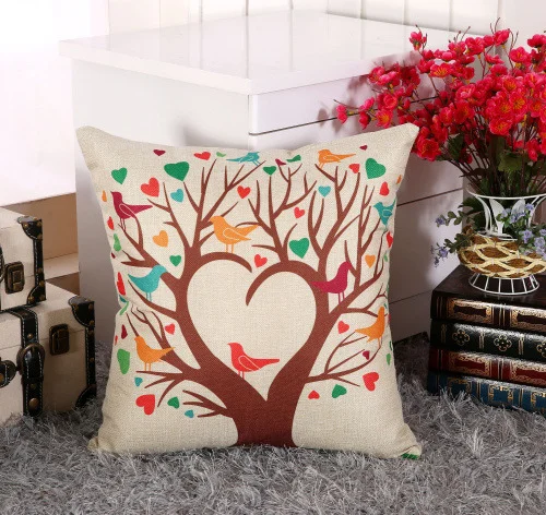 قبلة النباتات الطبيعية الزهور الطباعة القطن الكتان وسادة غطاء وسادة مكتب أريكة نوم ديكور المنزل هدية عيد