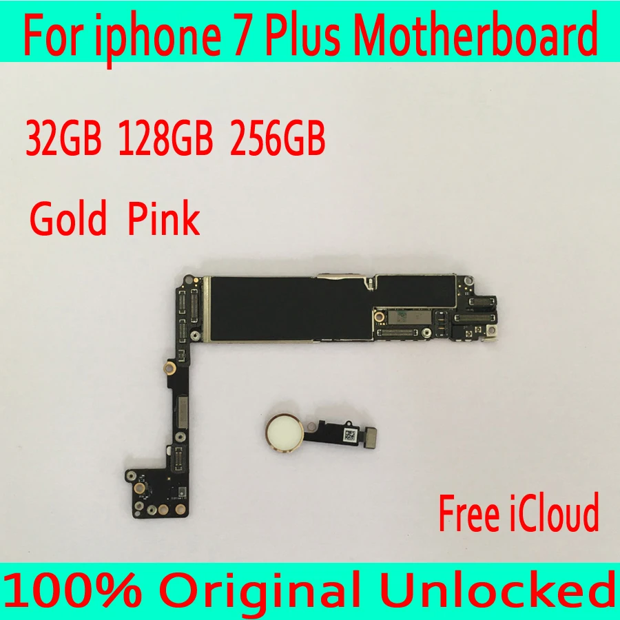 

for iphone 7 Plus Motherboard with IOS System ,100% Original unlocked for iphone 7 Plus Mainboard with Touch ID