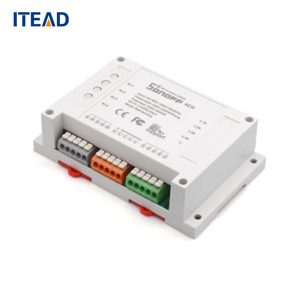 

ITEAD Sonoff 4ch Channel Remote Control WiFI Switch Home Automation Module Wireless Timer DIY Switch
