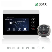 Ihome5 WiFi беспроводной цифровой глазок дверной глазок " передняя дверь глазок камера Wifi дверной звонок с домофон или сфотографировать