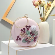 Модный рюкзак дамские цветы круглая форма кошелек сумка для мобильного телефона сумки на плечо