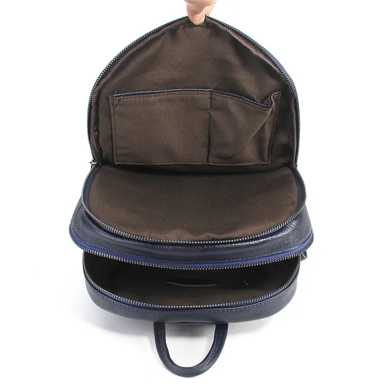 Nesitu Высокое качество Новые модные повседневные Черные синие серые женские рюкзаки из натуральной кожи Женская дорожная сумка M15825