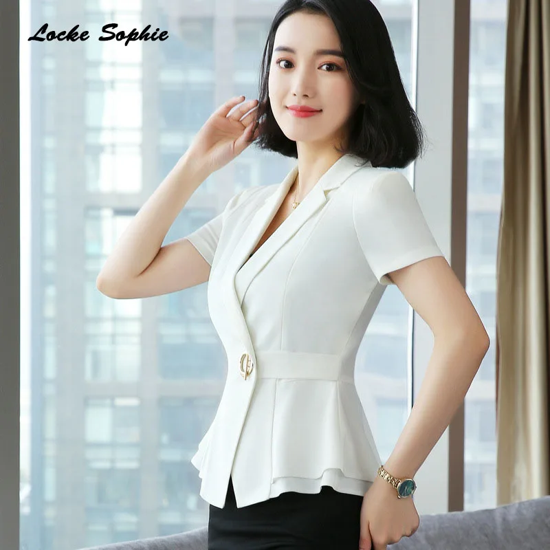 1pcs Women's Blazers coats 2019 Summer Fashion cotton blend Splicing Small Suits jackets ladies Skinny Blazers Suits coats Girls 1pcs Women's Blazers coats 2019 Summer Fashion cotton blend Splicing Small Suits jackets ladies Skinny Blazers Suits coats Girls