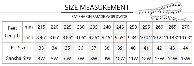 Sansha Pointe Shoes Size Chart