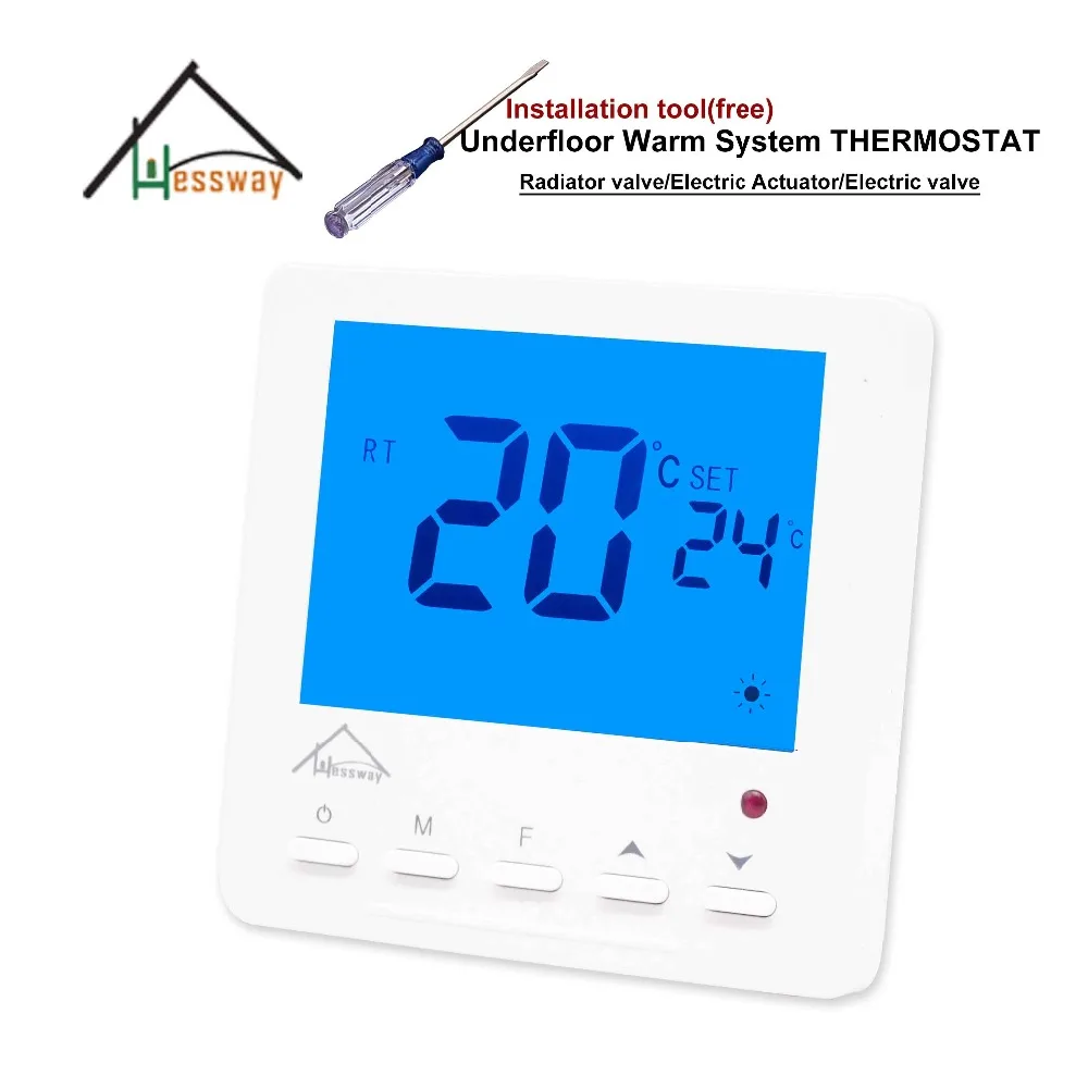 

HESSWAY Heating Thermostat & Thermal Electric Actuator for Manifold in Under flooring Heating System