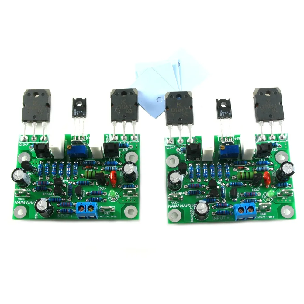 Одна пара NAIM NAP250 MOD клон Собранный класс AB двойной стерео усилитель плата 80 Вт 8R