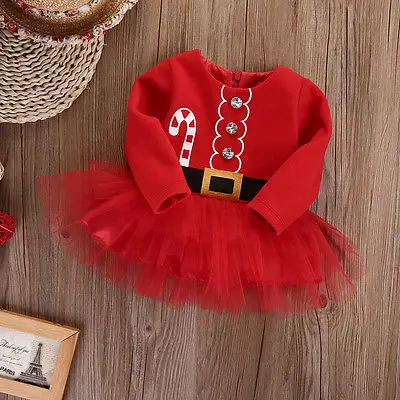 

2018 Multitrust Brand Kids Baby Girl Fleece Tops Tulle Tutu Dress Party Christmas Baby girls christmas Xmas costumes 0-2T SS